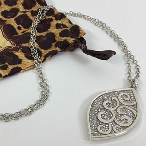 NWT, Brighton 2-Sided Leaf Necklace